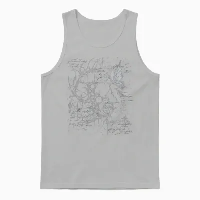 Y2k Grunge Fairy Alt Goth Sigilism Vintage Graphic Unisex Tank Top - Ash