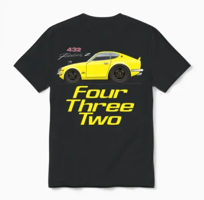 Four Yellow Unisex T-Shirt - Black