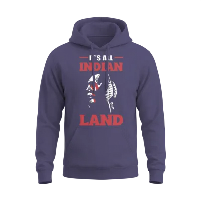 All Indian Land American Indians Gift Unisex Hoodie - Heather Sport Dark Navy