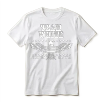 Team White Last Name Surname Pride Unisex T-Shirt - White