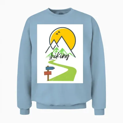 Hiking Unisex Sweatshirt - Light Blue
