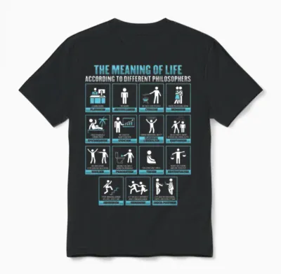 Socrates Philosophy Design for a Philosophy Unisex T-Shirt - Black