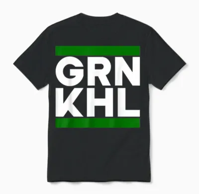 Green Kohl North Germany Kohlfahrt Norden Vegetarian T-Shirt, Black Unisex T-Shirt - Black