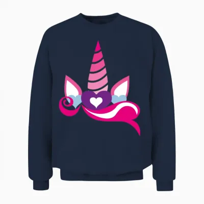 Unicorn Unisex Sweatshirt - Navy