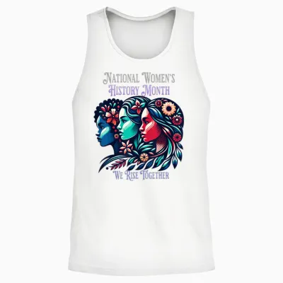 National Women's History Month Honoring Collection Unisex Tank Top - White