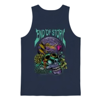 The End Ofstory Unisex Tank Top - Navy – 1