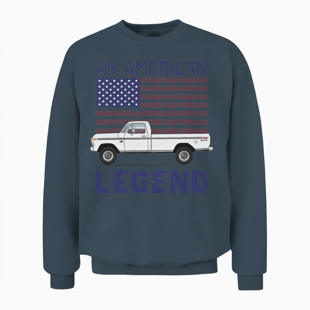 Legend Pure White Unisex Sweatshirt in Dark Heather