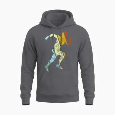 Jogging Retro Unisex Hoodie - Charcoal