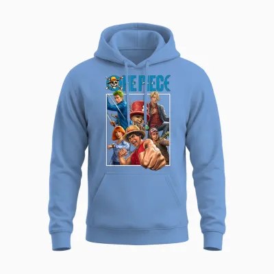 One Piece Group Box Unisex Hoodie - Carolina Blue