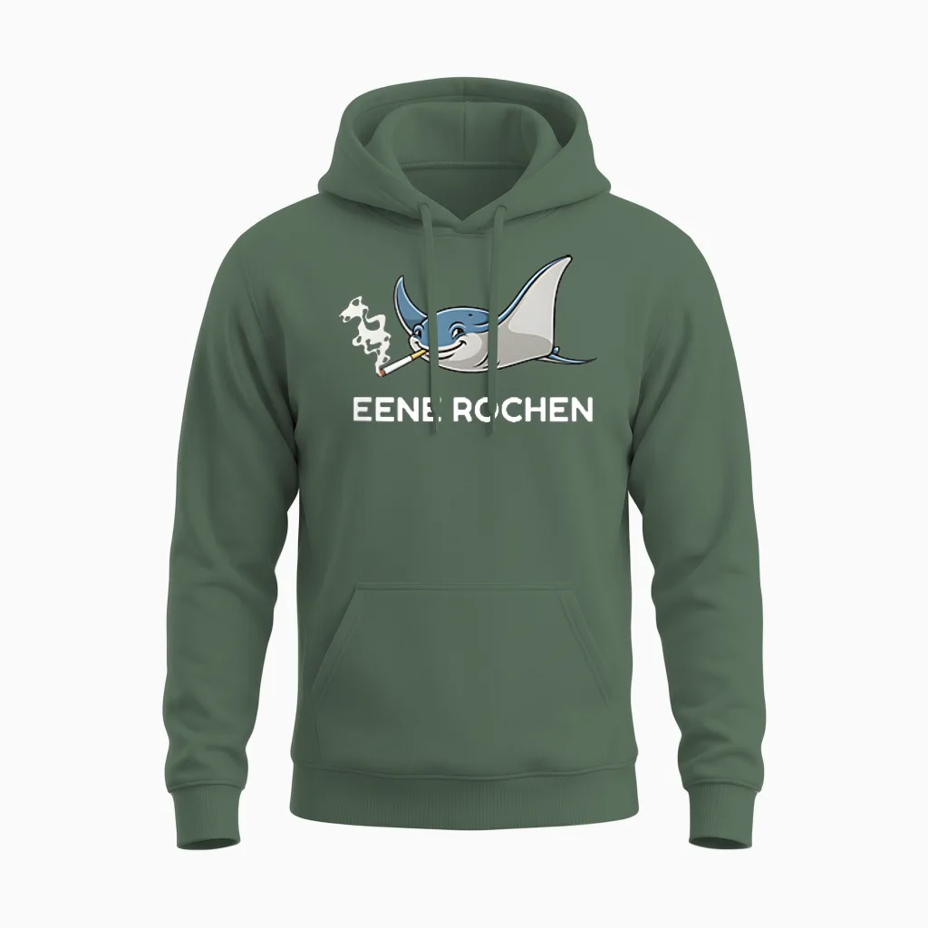 Ene Rochen Fun Unisex Hoodie in Military Green