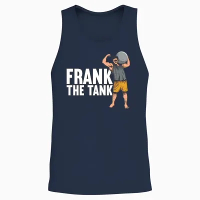 Frank the Tank Calithenics Cute Girl Unisex Tank Top - Navy