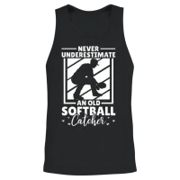 Softball Funny — Baseball & Unisex Tank Top - Black – 2