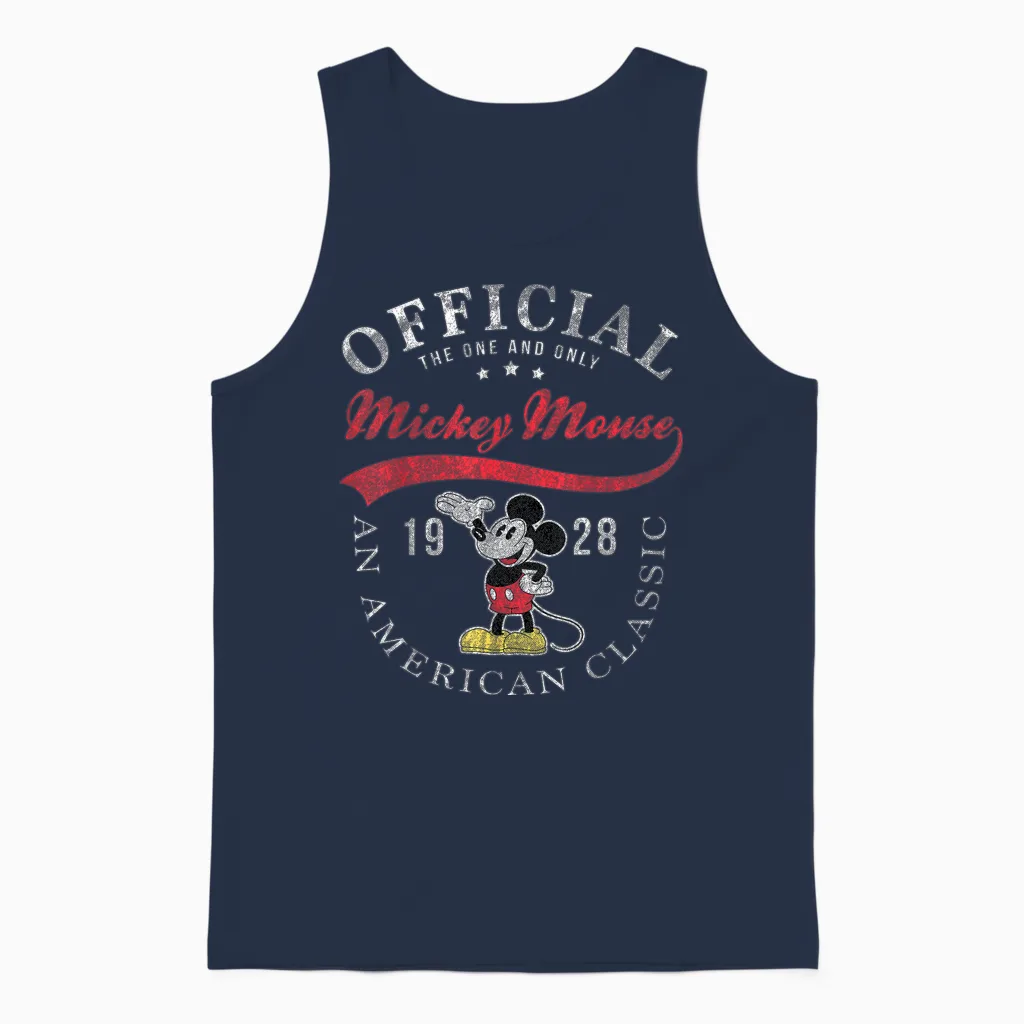 Disney Mickey and Friends the Only True Mickey Mouse Unisex Tank Top in Navy