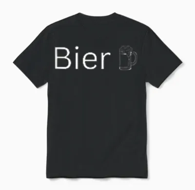 Bier Logo Simple Unisex T-Shirt - Black