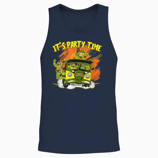 It's Party Time Unisex Tank Top - Navy