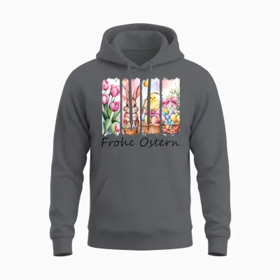 Ostergeschenke Ostern Outfit Osteroutfit Damen Mädchen Unisex Hoodie - Charcoal