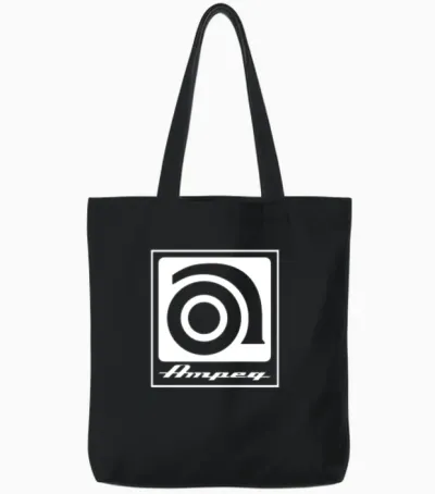 Ampeg Music Mens Tote Bags - Black