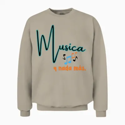 Music and Notes Unisex Sweatshirt - Sand