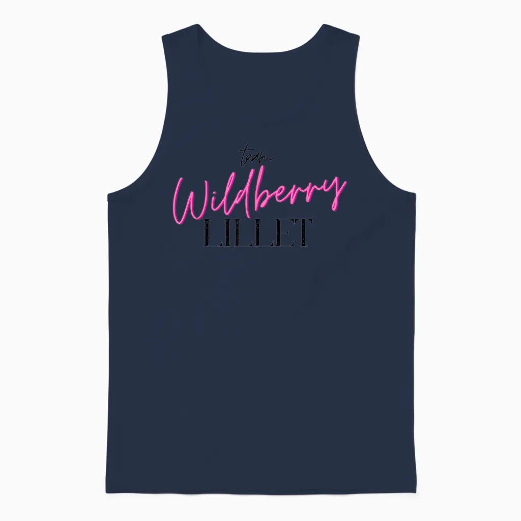 Team Wildberry Lillet I Summer Fruits Wine Cocktail Malle T-Shirt, White Unisex Tank Top in Navy