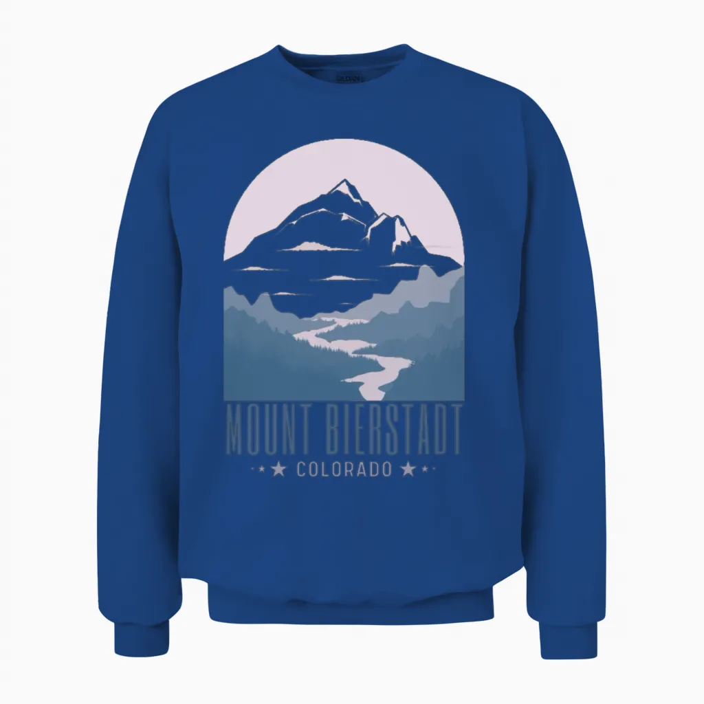 Mount Bierstadt Colorado Unisex Sweatshirt in Royal