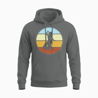 Singing Retro Unisex Hoodie - Graphite Heather