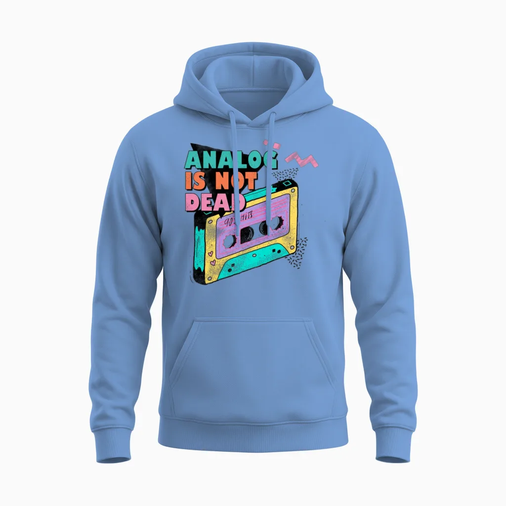 Retro Fashion Unisex Hoodie in Carolina Blue