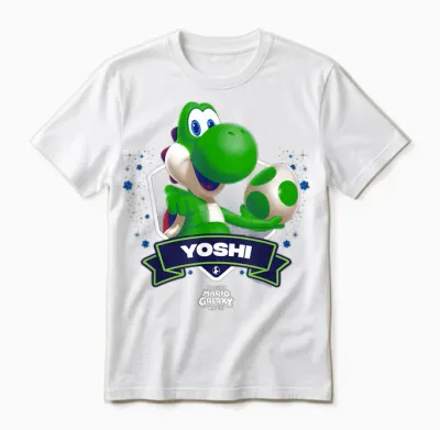 The Super Mario Galaxy Movie Yoshi Champion Unisex T-Shirt - White