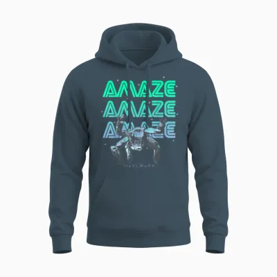 Project Hail Mary Amazing Rocky the Alien Neon Portrait Unisex Hoodie - Dark Heather
