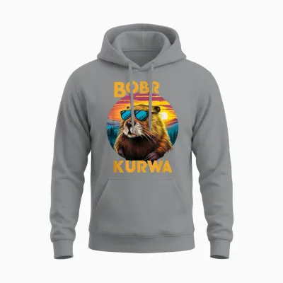 Bobr Kurwa Lustiger Biber Meme Bóbr Bober Kurwa Unisex Hoodie - Sport Grey