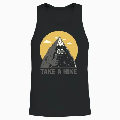Take a Hike Unisex Tank Top - Black