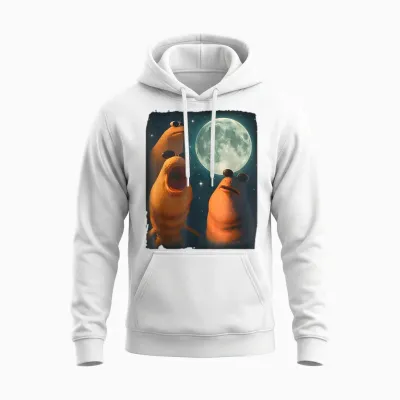 Funny Marcus the Worm Meme I Don't Like This Rock Meme Unisex Hoodie - White