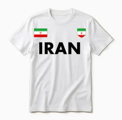 Iran Fußball Trikot Ball Reise Unisex T-Shirt - White