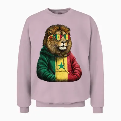 Senegal Flag Senegalese Pride Unisex Sweatshirt - Light Pink