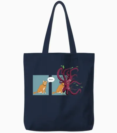 Captain Marvel - Flerken Goose Tote Bags - Navy