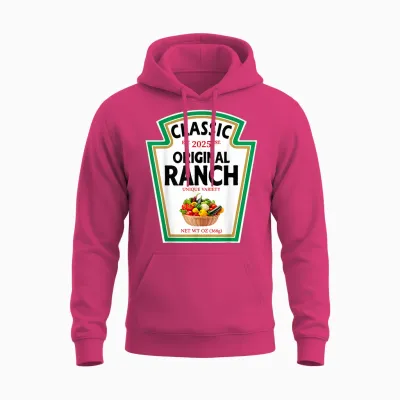 Ranch Sauce Green Salad Dressing Condiment Diy Halloween Unisex Hoodie - Heliconia