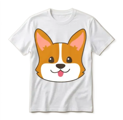 Corgi Dog Unisex T-Shirt - White
