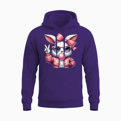 Süßes Bunny Kostüm Kaninchen Hase Ostern Unisex Hoodie - Purple