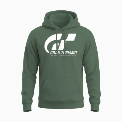 Playstation Gran Turismo the Real Driving Simulator Grey Unisex Hoodie - Military Green