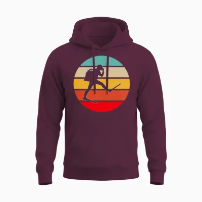 Dive Retro Unisex Hoodie - Maroon