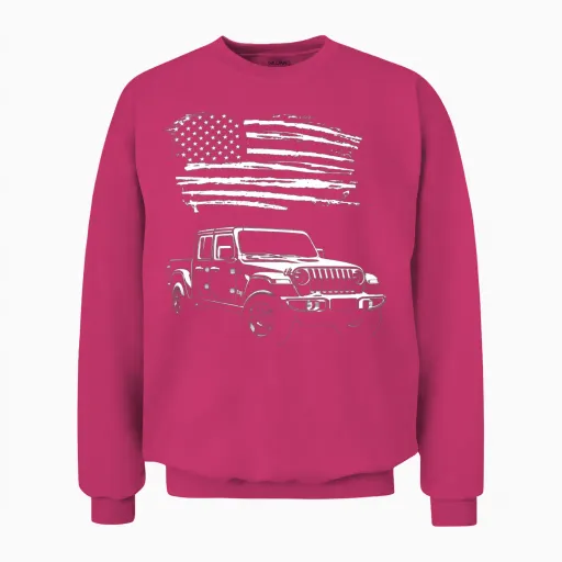 Jeep Gladiator Unisex Sweatshirt - Heliconia
