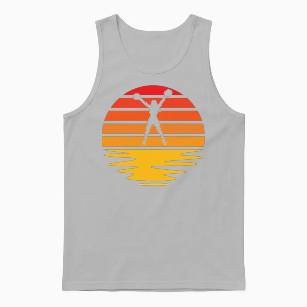 Cheerleading Retro Unisex Tank Top in Ash