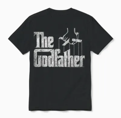 The Godfather T-Shirt - Herren, Schwarz, S, Kurzarm, Klassische Passform, Offizielles 'the Godfather' Logo Unisex T-Shirt - Black