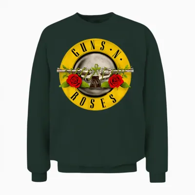 Guns N' Roses Official Bullet Logo Unisex Sweatshirt - Forest
