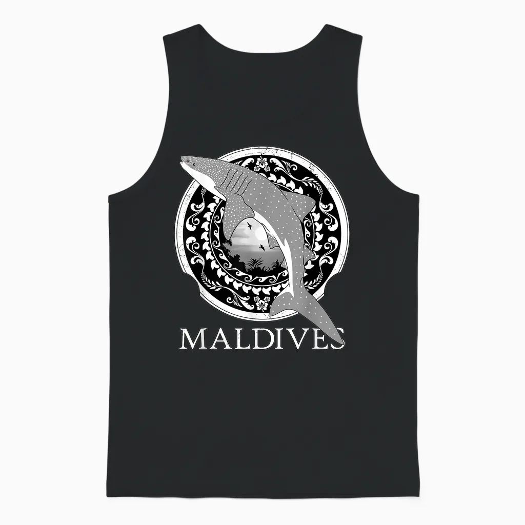 Walhai Republik Der Malediven Unisex Tank Top in Black