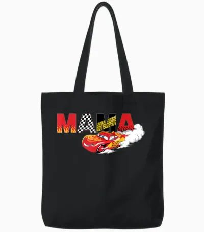 Disney & Pixar's Cars Mama Birthday Gift Mother's Day Tote Bags - Black