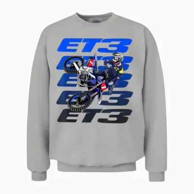 Et3 Eli Motocross Tomac Supercross Unisex Sweatshirt - Ash