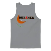 Dreamer New Men’s Fitted Poly/cotton Unisex Tank Top - Sport Grey – 1