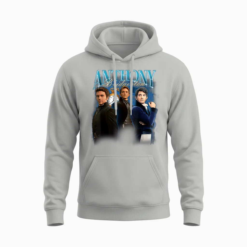 Bridgerton Anthony Bridgerton Vintage Unisex Hoodie in Ash
