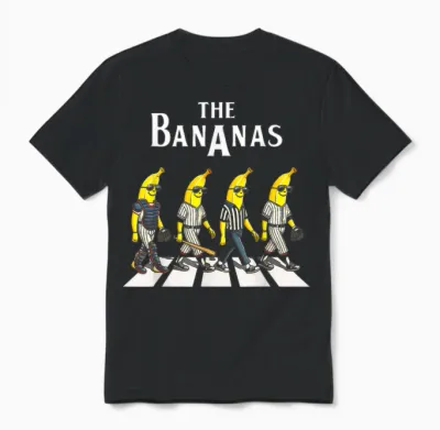 Bananas Name Family Men Women Kids Classic Spirit Evergreen Unisex T-Shirt - Black