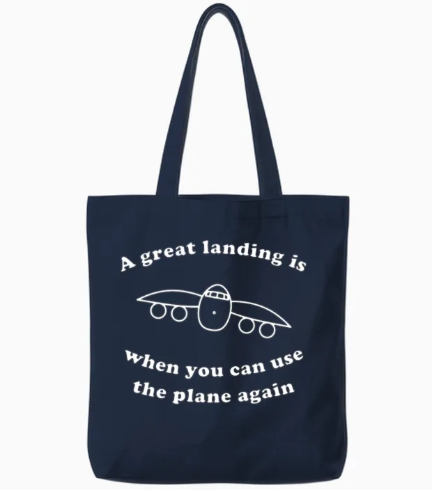 Pilot Tote Bags in Navy